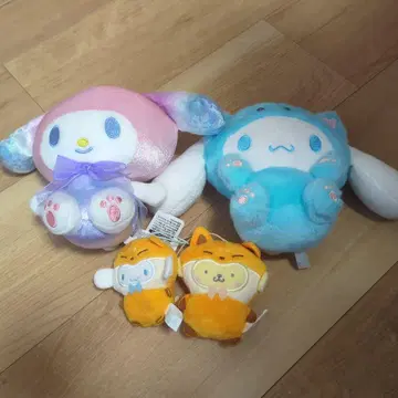 마이멜로디, 시나모, 폼폼푸딩 봉제 인형 세트