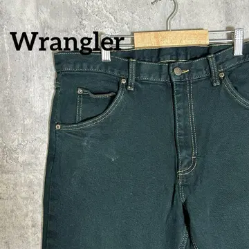 랭글러 Wrangler 청바지 남성용 코튼 그린 데님
