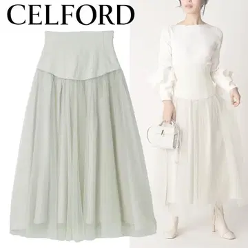 CELFORD(셀포드) 하이 웨스트 샤샤 스커트 36