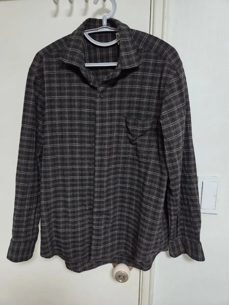 Captain Sunshine Wool Shirt Woolplaid Semi Spread Collar