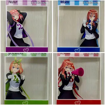 영화 5등분의 신부 응원단 아크릴 카드 세트