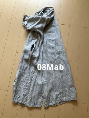 08Mab 08맵 린넨 루즈한 셔츠 롱 원피스 린넨 100 빅 사이즈