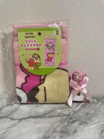크레용 신짱 초코비 와니야마 씨 페이스 타월