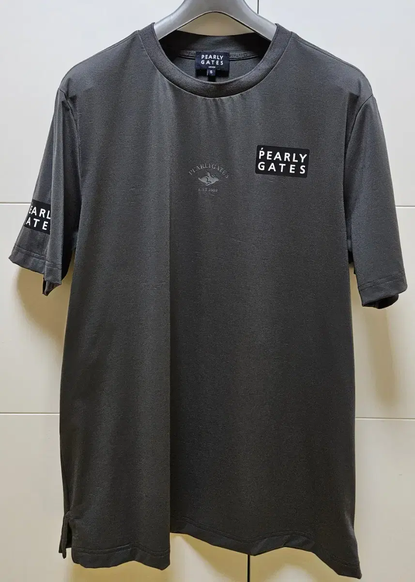 Pearly Gates logo round neck short sleeve T-shirt