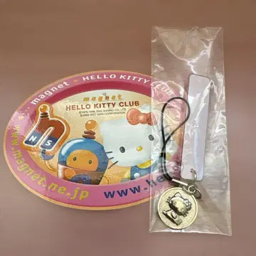 레어 Hello kitty Club 스트랩 스티커 30주년 키티