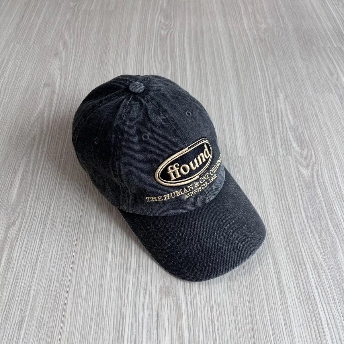 ☆HUMAN N CAT☆ Pound Washed Vintage Denim Ball Cap Indigo B FFOUND WASHED VINTAGE DENIM BALL CAP / INDIGO BLUE - Human