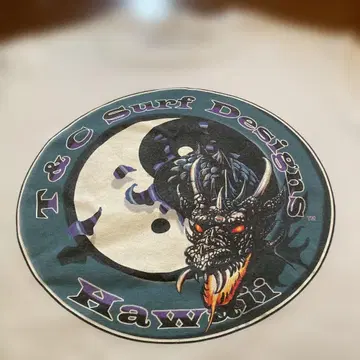 레어 90s T&C Surf Designs 드래곤 MADE IN USA