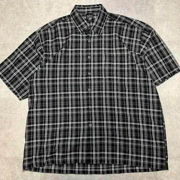 00s L.A.SYNDICATE 반팔 셔츠 체크 USA제 5XL