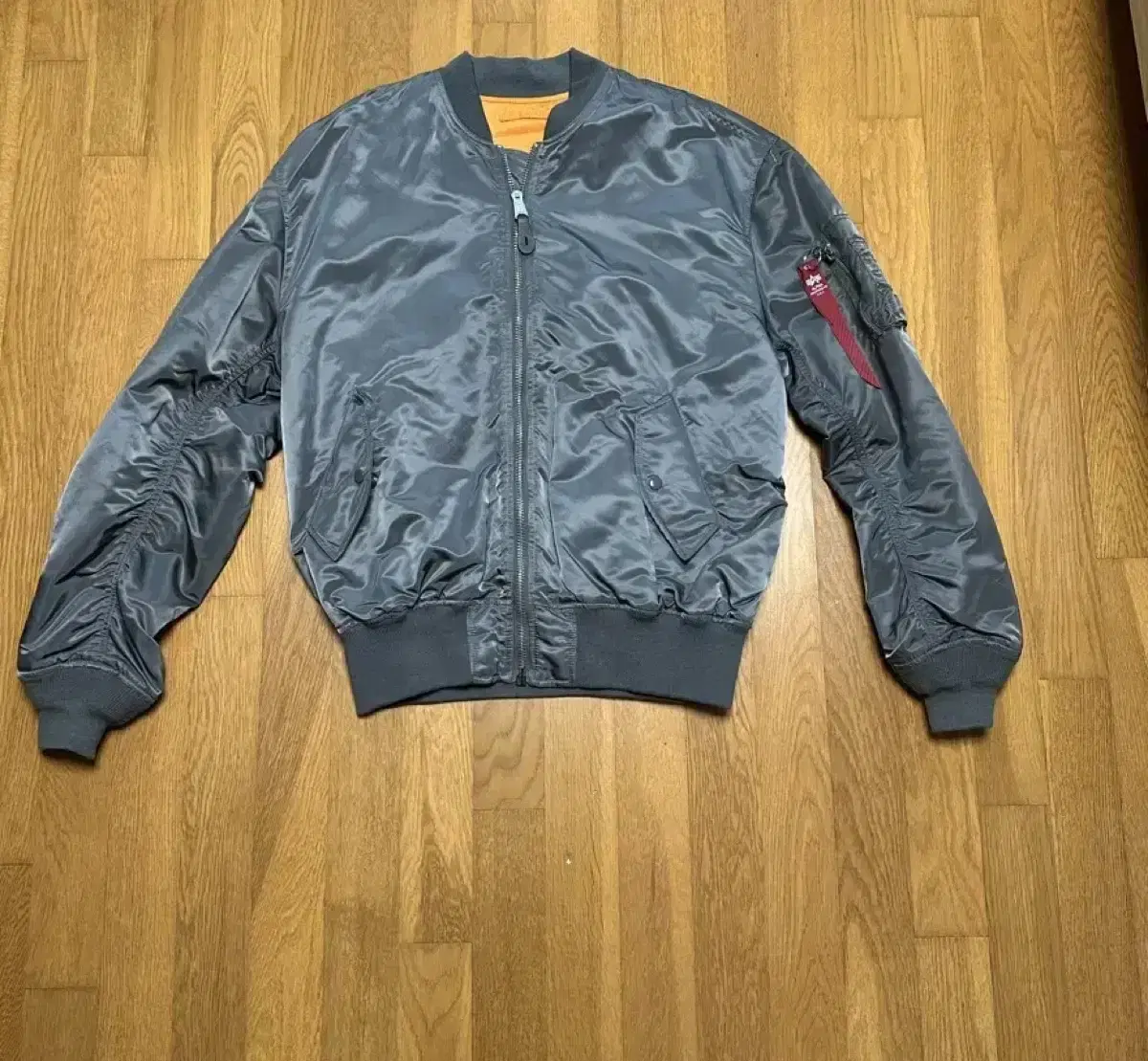 [L] Alpha Industries L-2B Flight Jacket MA-1 Gunmetal Gray