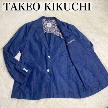 TAKEO KIKUCHI 다케오 키쿠치 테일러드 자켓 마 혼방 린넨 L