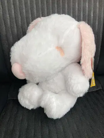 스누피 SNOOPY 봉제 인형 핑크 꽃무늬
