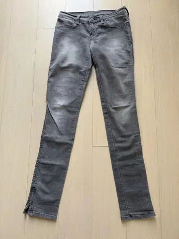 Ksubi 그레이 스키니 데님 사이드 슬릿 26인치