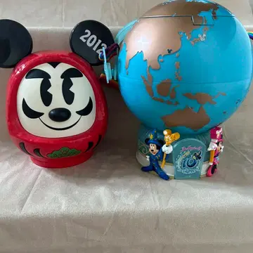 디즈니 10주년 지구본 팝콘 패킷 2012 미키 달마