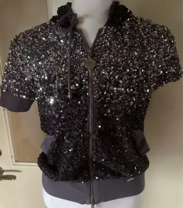 파트리치아 페페 스팽글 고져스 후드티