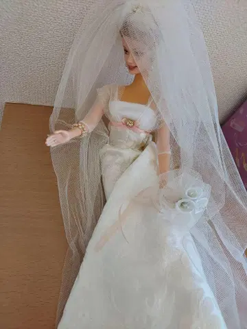 바비 인형 웨딩 드레스 새상품급 레어