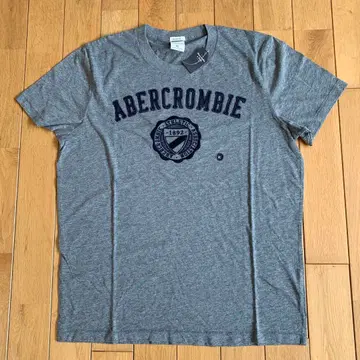 ABERCROMBIE 반팔 남성용 티셔츠 XL 그레이