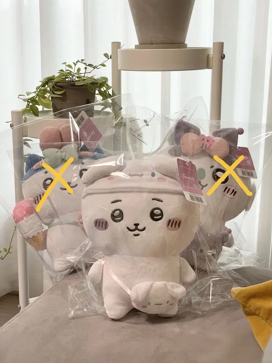 먼작귀 치이카와x산리오 콜라보 인형
