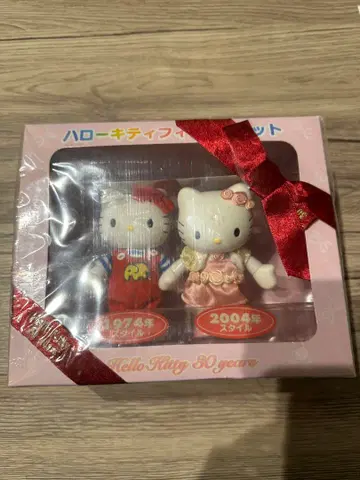 미개봉 레어 헬로키티 피규어 세트 30주년 기념 한정품 쇼와 레트로