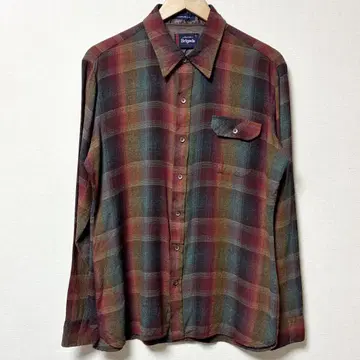레어 70S ARROW 옴브레 체크 레이온 셔츠 빈티지 그런지