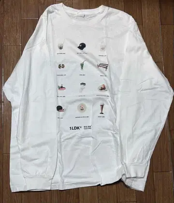 1LDK BIG BABY ICE CREAM 콜라보 롱 T XL