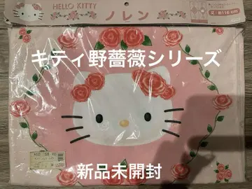 초레어 헬로키티 노렌 야생 장미 시리즈 쇼와 레트로