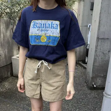 Kanaka Style 네이비 티셔츠 반팔