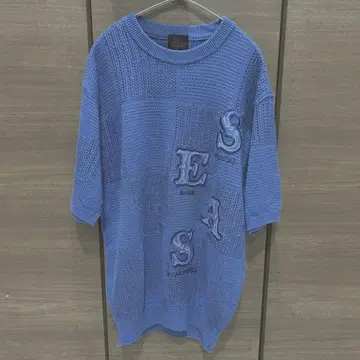 산타페 반팔 니트 스웨터 린넨 썸머 빈티지