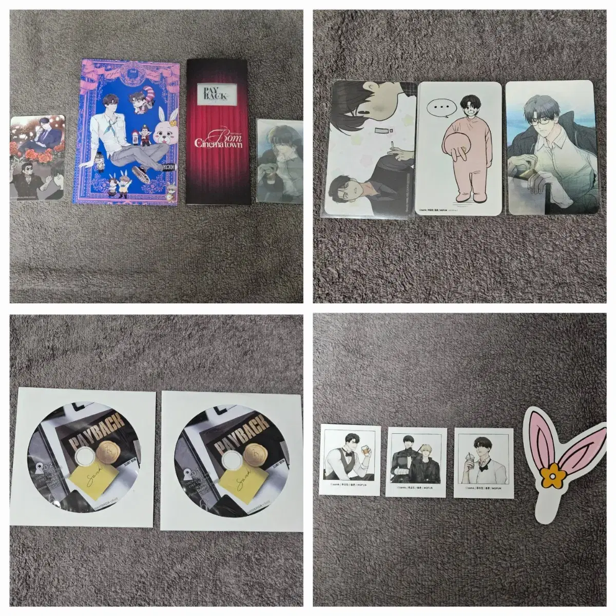Mofun Bomtoon payback poca deco pic lenticular photo print Yu Han Yoon Jay