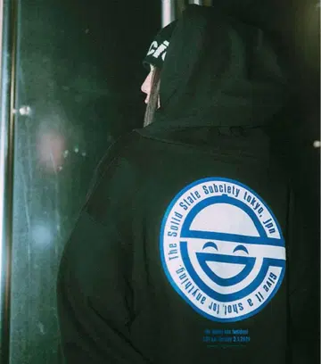 공각기동대 '웃는 남자 사건' 콜라보 후드티/블랙