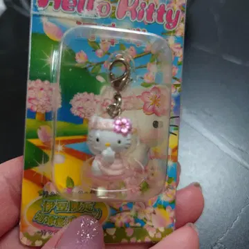 헬로키티 벚꽃 요정 플라워 페어리 키티 키링