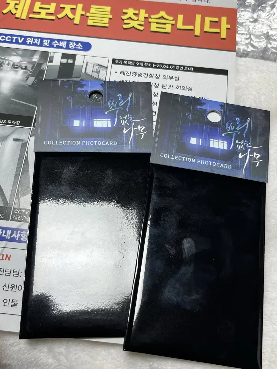 뿌리없는나무 컬렉션포카 미개봉 뿌없나팝업럭드