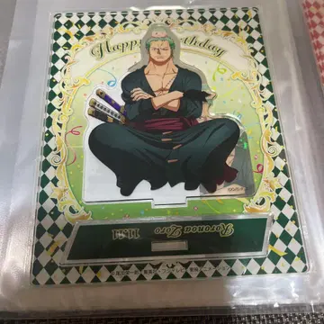 급한 원피스 벌스데이 로로노아 조로 아크릴 스탠드 & 벌스데이 캔 배지