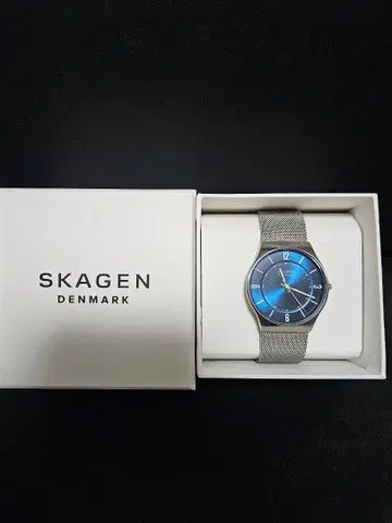 스카겐 SKW6830 SKAGEN 블루 실버 손목시계 아날로그