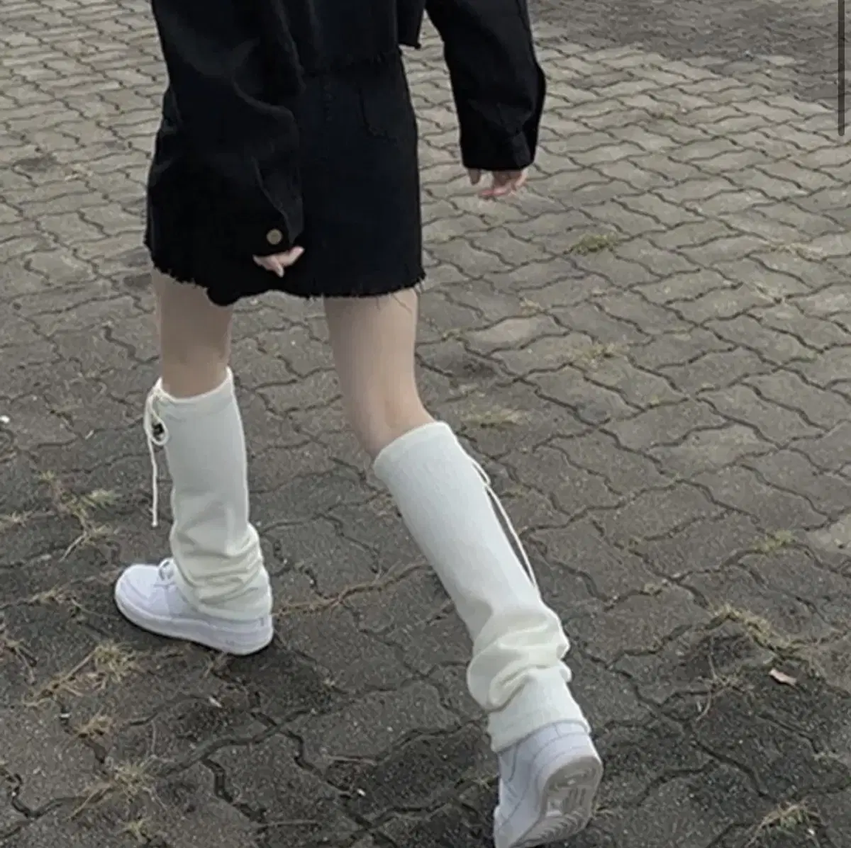 화이트 니삭스 무릎양말 (애니원모어 제품)