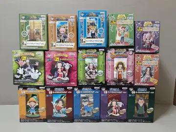 원피스 제일복권 카드 스탠드 피규어 세트 핸콕 페로나 등