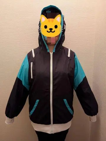 니어 2웨이 오프숄더 5포켓 사이버 아우터