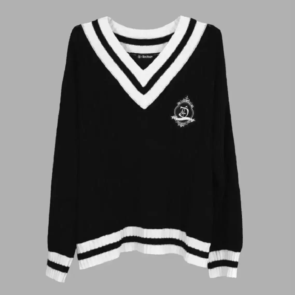 DimMoire ディムモアール 学園 ニット ベスト ブラック REFLEM