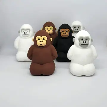 우호호 고릴라 고리군 구루구루 코드 피규어 고릴라