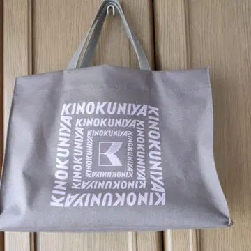 KINOKUNIYA 가죽 핸들 코튼 토트백 한정판 품절 색상
