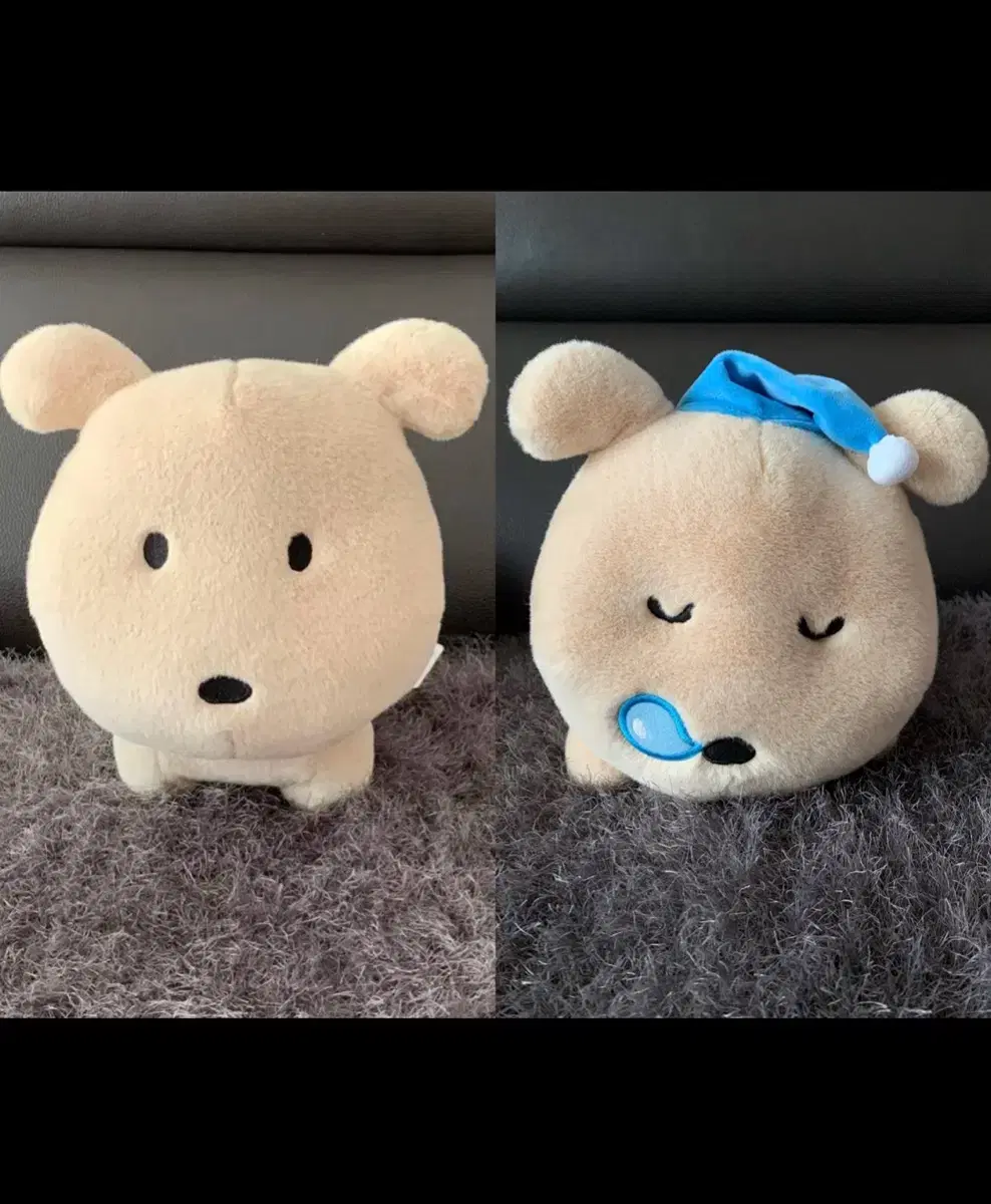(새상품)산책깜자 수면깜자 기본 쿨쿨깜자 강아지 동물 캐릭터 애착인형