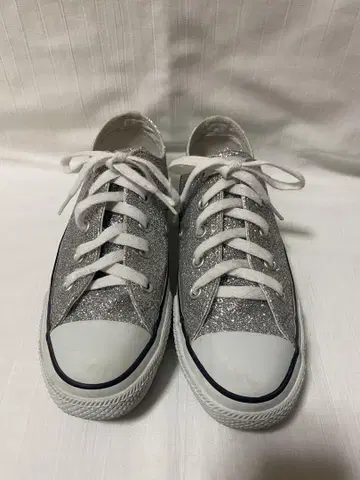 Converse All Star 실버 글리터 스니커즈