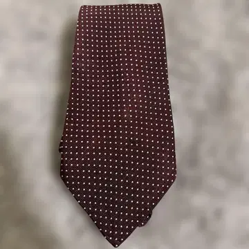 Ralph Lauren 버건디 도트 넥타이