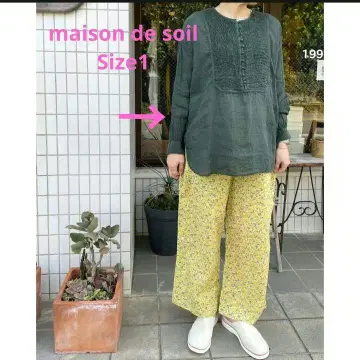 maison de soil 크루넥 부스럼 롱 셔츠 Size1