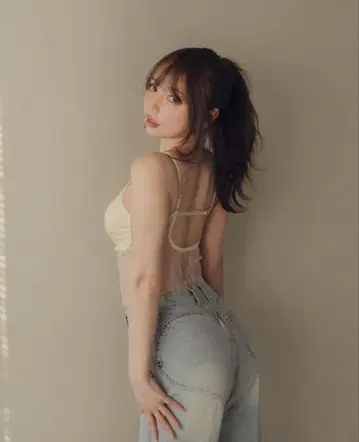 andmary 앤드 마리 Heart hip wide denim S
