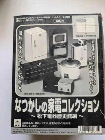추억의 가전제품 컬렉션 전 6종 마쓰시타 전기 역사관 편 컴플리트