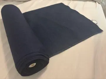 고급 원단 깃털 자, 네이비 컬러 천