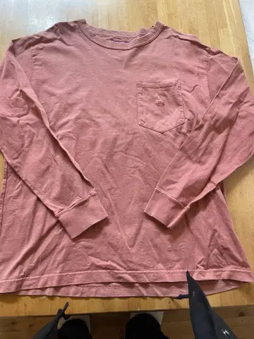 정가 11000엔 노스페이스 포켓 부착 긴팔 티셔츠 L