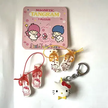 키키라라 키티 폼폼푸딩 스트랩 키링