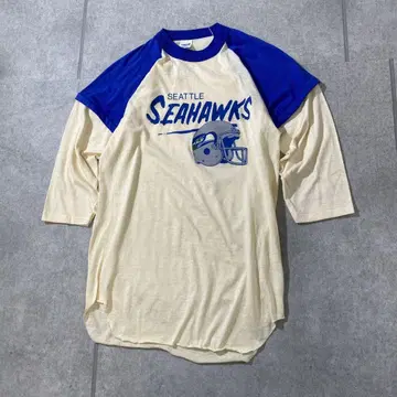 80년대 90년대 USA제 래글런 티셔츠 LOGO7 NFL 시호크스 L