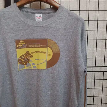 BEAMS 25주년 기념 프린트 L/S 티셔츠